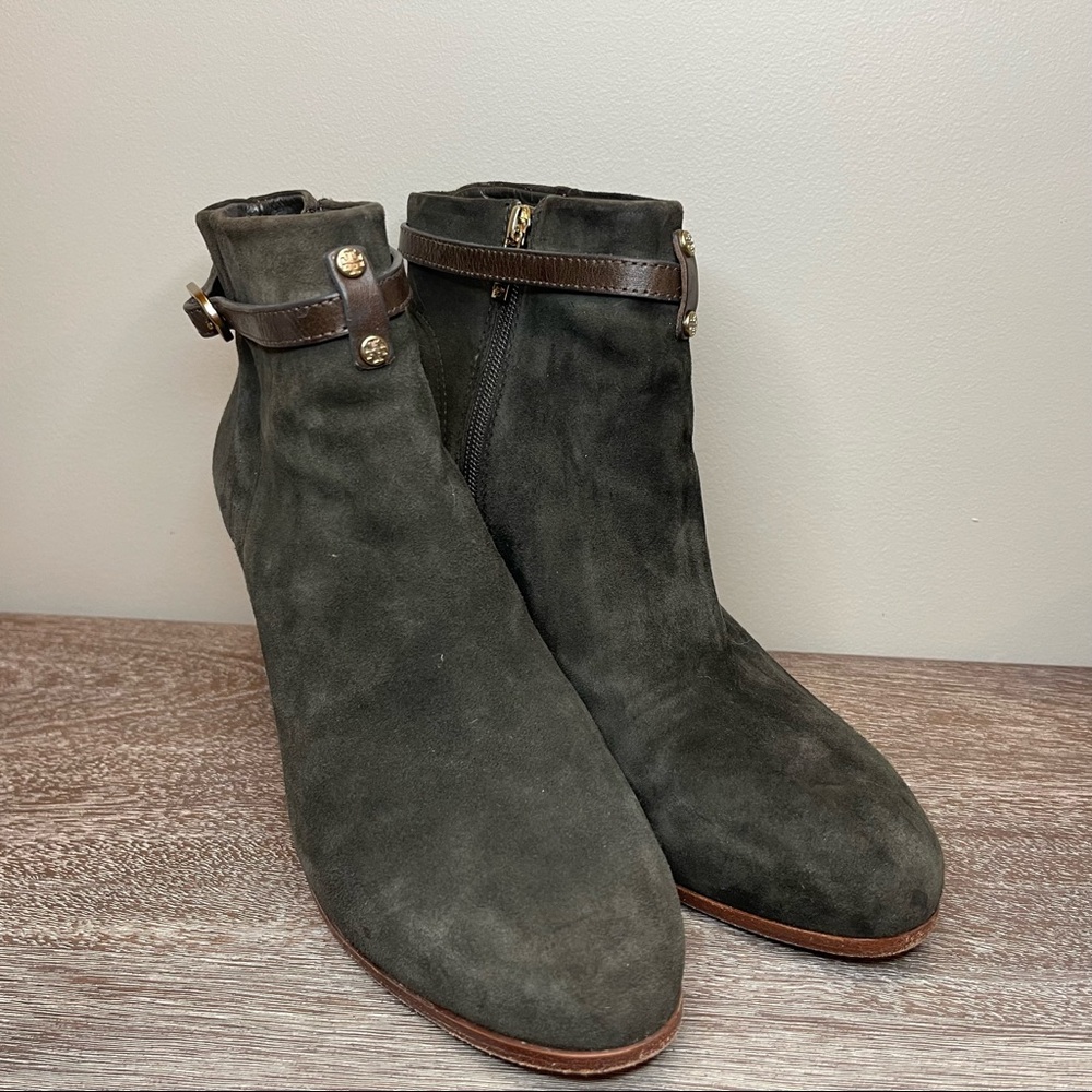 Patricia Suede Buckle Bootie